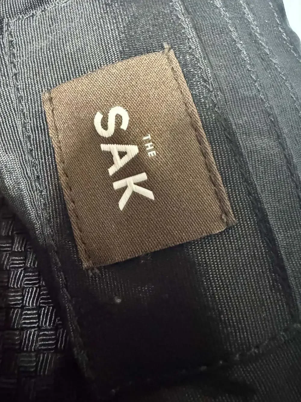 The Sak Black Woven Corded Shoulder Bag